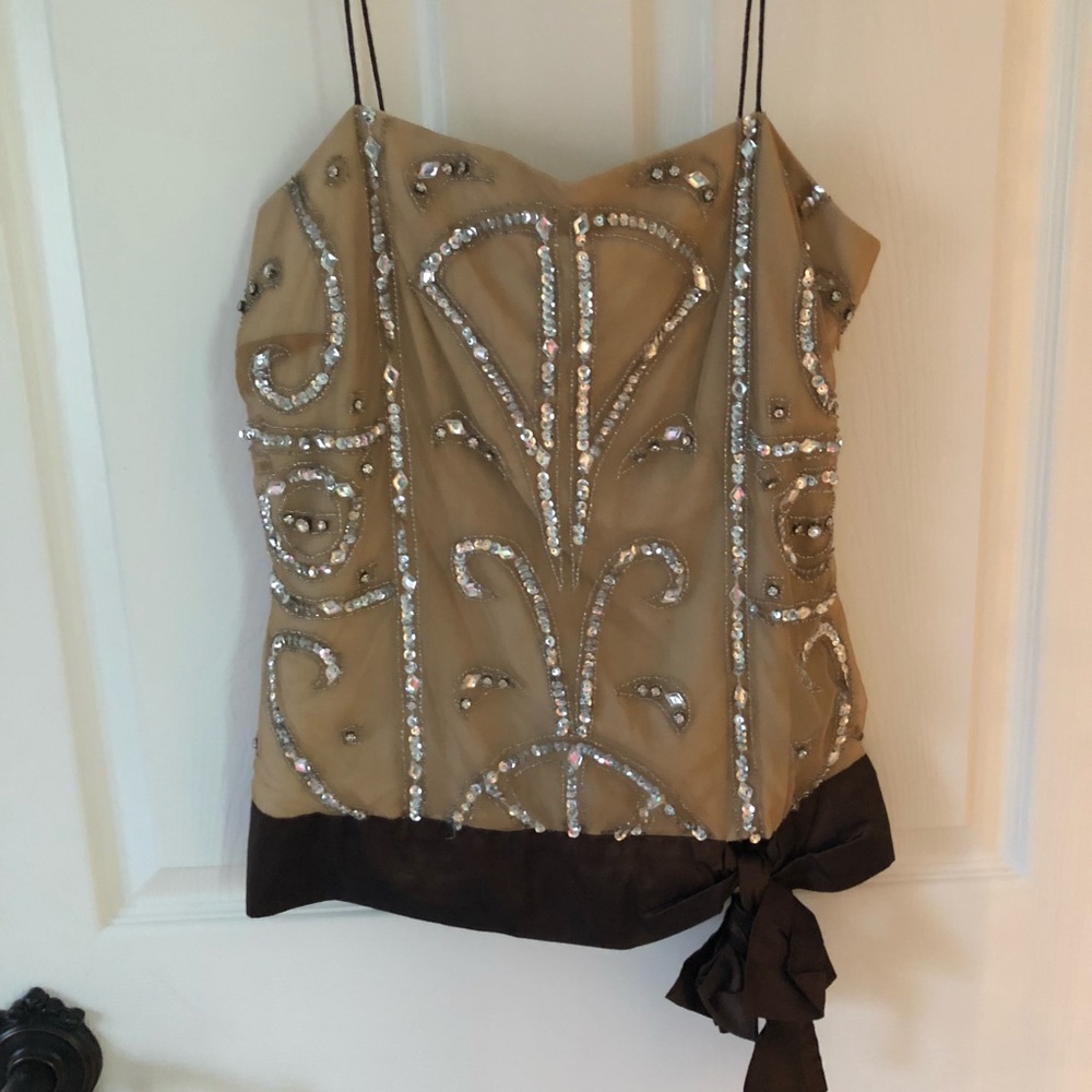 NWT Crystal Beaded Sequin Top by Tracy Reese